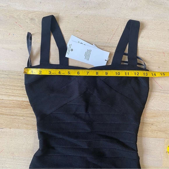 Herve Leger black bandage mini dress - Picture 7 of 10